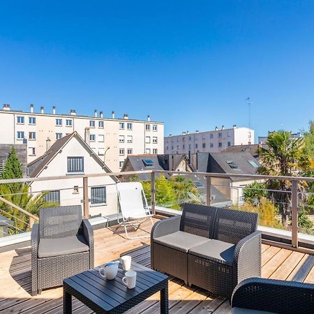 TERANGA - Studio proche CHU avec grande terrasse Rennes Extérieur photo